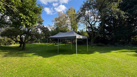 Partytent donkergrijs 6x3 Meter